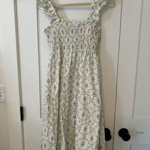 Hill House Floral Midi Dress trellis